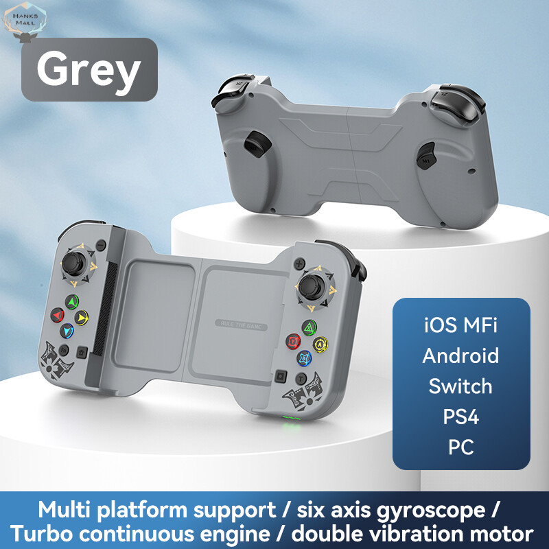 HK Mobile Phone Gamepad Bluetooth-compatible 5.0 Wireless Game Controller Retractable Joystick Compatible For Ios/android