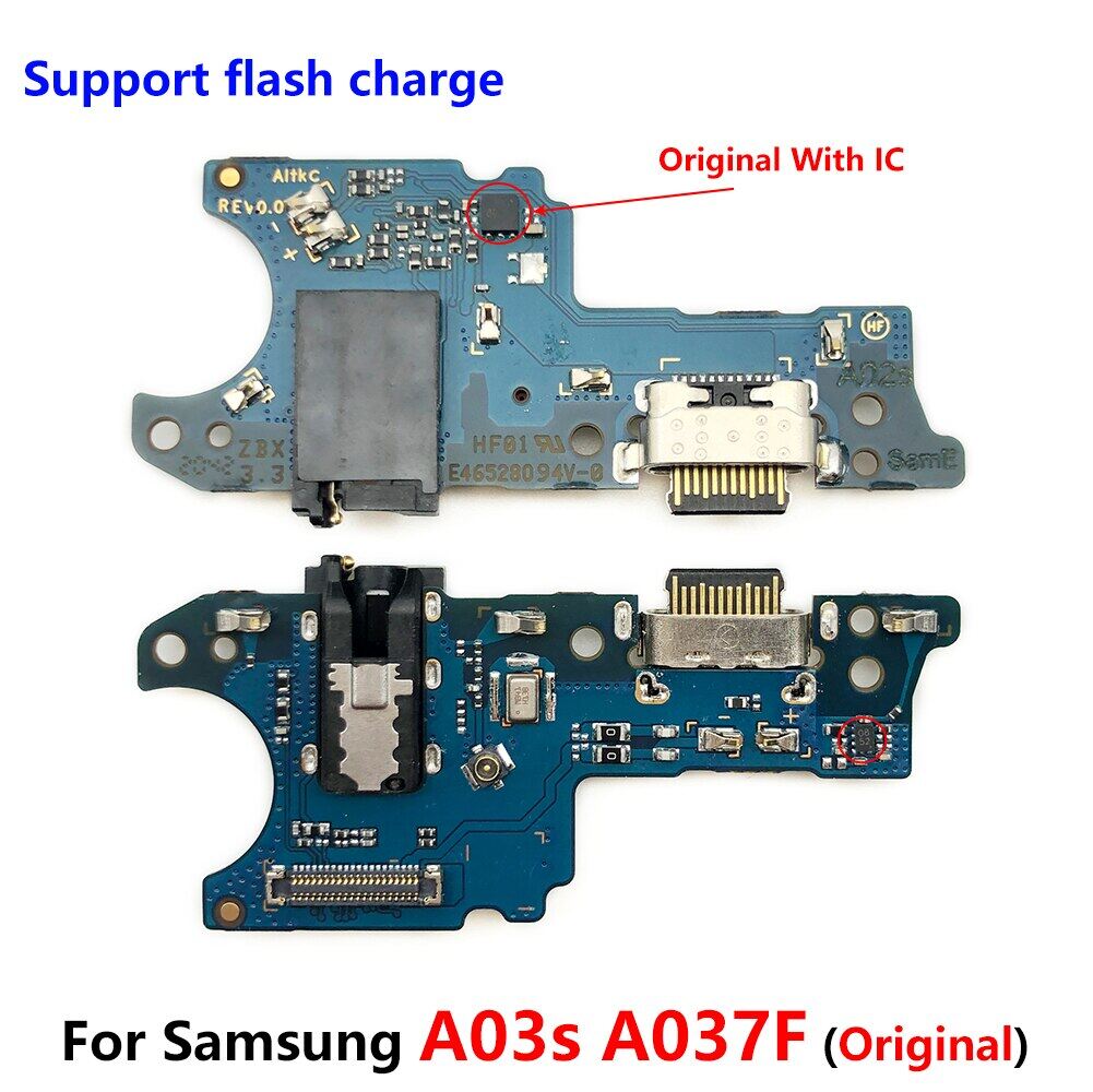 10Pcs/Lot, USB Charging Port Mic Microphone Dock Connector Board Flex Cable For Suitable For Samsung A03S A037 A037F SM-A037F A03 Core