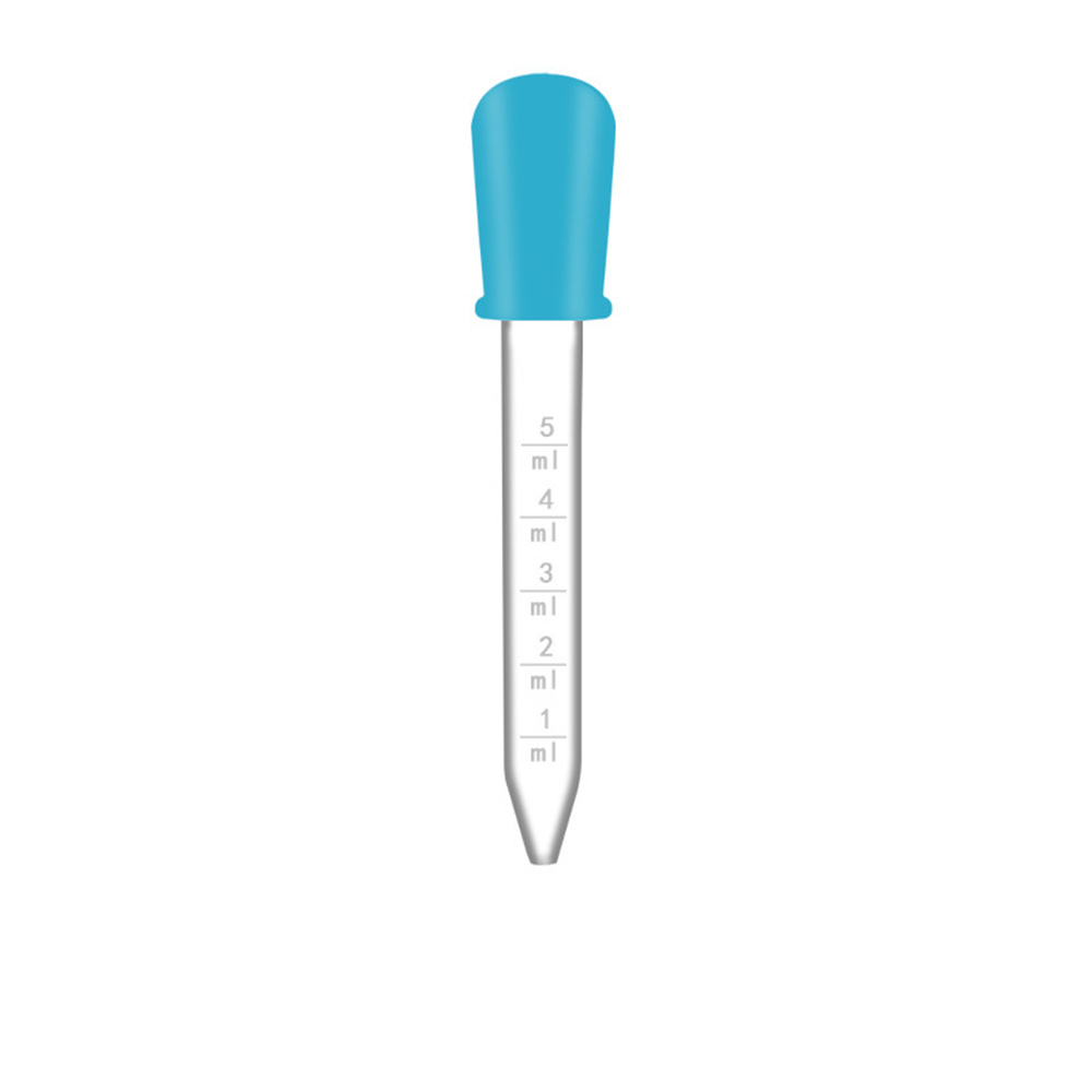 5ML Silicone Plastic Pipette Dropper Feeding Medicine Liquid Eye Ear Pipette Dropper School Lab Experiment Supplies