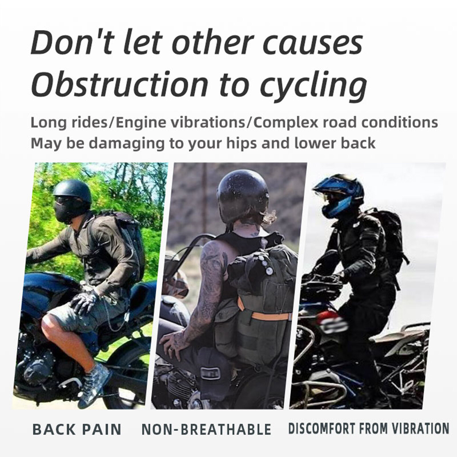 Universal 3D Motorcycle Shock-absorbing Cushion Breathable Seat Protector Thickened Motorcycle Seat Pad Petal Upgraded Air Duct Cooling Down For Comfortable Travel