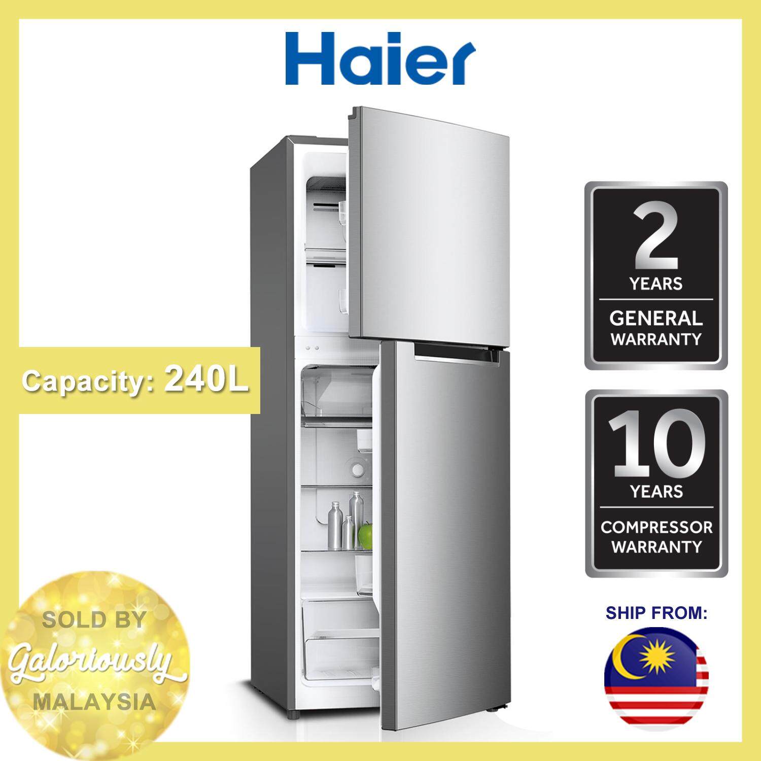 Haier Fridge 240l Standard 2 Door Series Refrigerator Hrf 238h Lazada