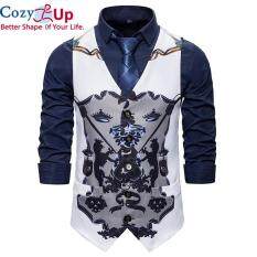 Áo Vest Đám Cưới Cozy Up Cho Nam, Trang Phục Ca Sĩ Sân Khấu Khiêu Vũ Tiệc Đêm Hoa Phong Cách Baroque Thời Trang