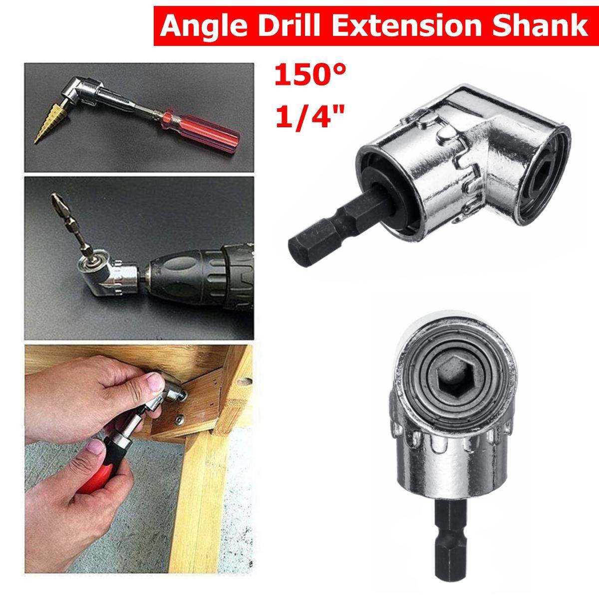 SIQIFENG 105 Degree Right Angle Extension 1/4" Hex Screwdriver Bit Power Drill Holder Attachment Flexible Shaft Bit for Electric Drill/Manual Wrench -