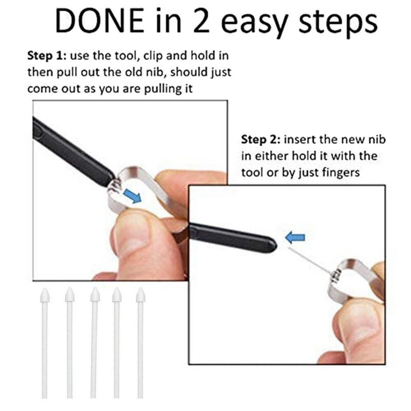 5 Pcs Stylus Refill Replacement Stylus Touch Pen Tip Substite Nib for Samsung Galaxy Note20/Note10/Tab S6/Tab S7