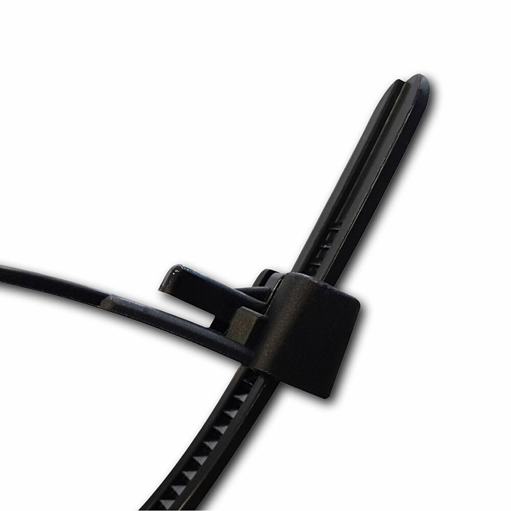 100Pcs Reusable Nylon Self-locking Releasable Wrap Strap Cable Tie Wire Binding Zip Ties