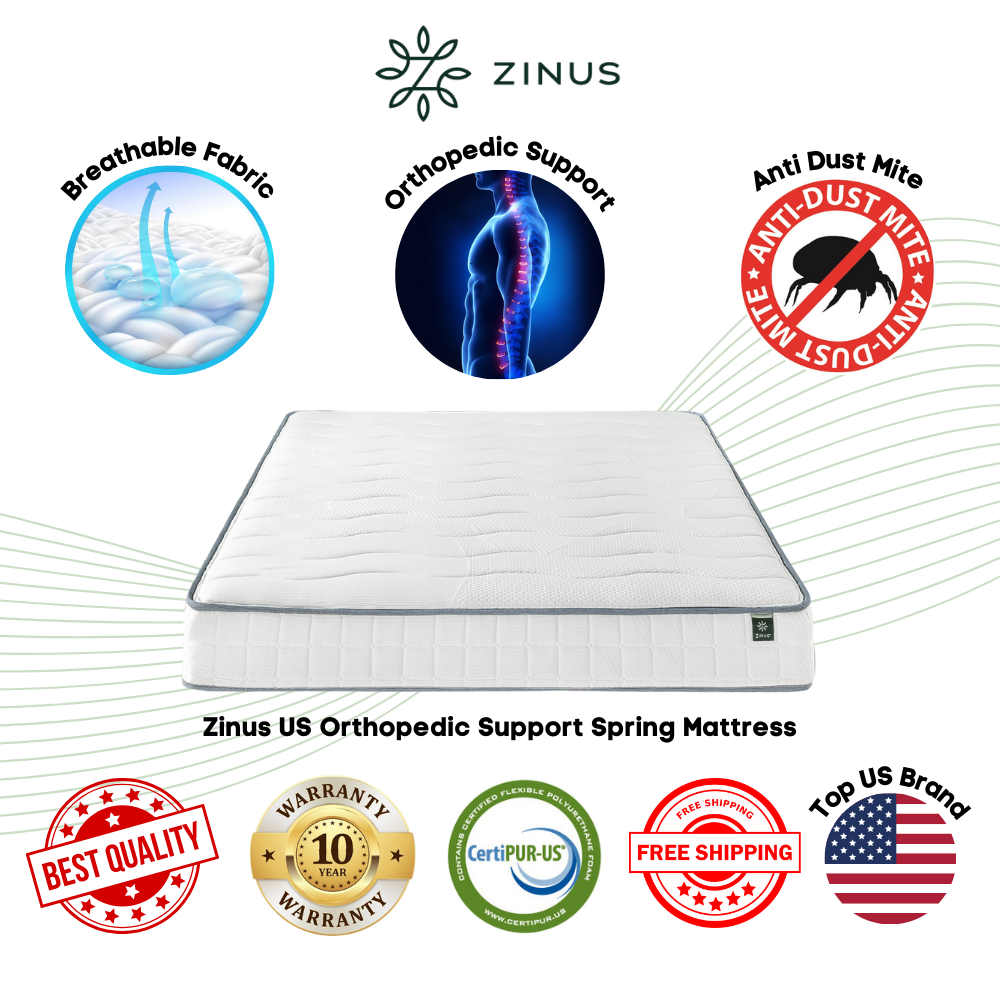 [PREORDER/SHIP OUT EARLY MAY] Zinus US Orthopedic Support Spring