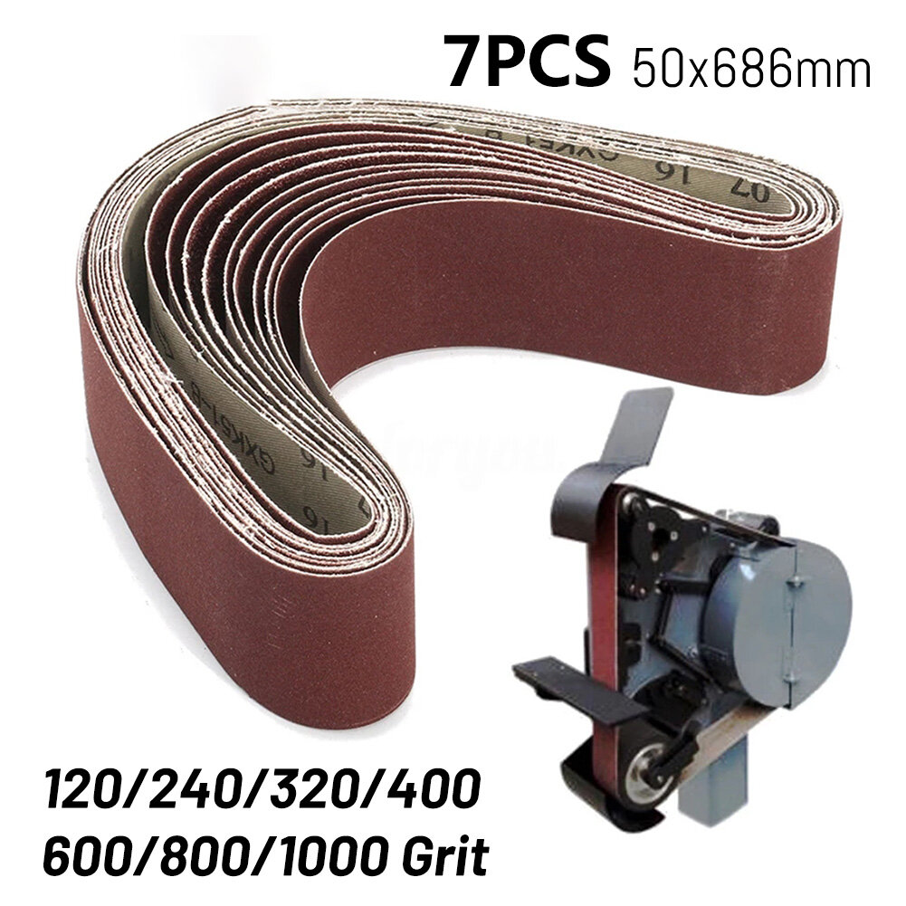50x686mm sanding abrasive belts 120 240 320 400 600 800 1000 grit for metallurgy