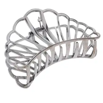 Fenteer Vintage Metal Hair Claw Clip Women Hair Jaw Clips For