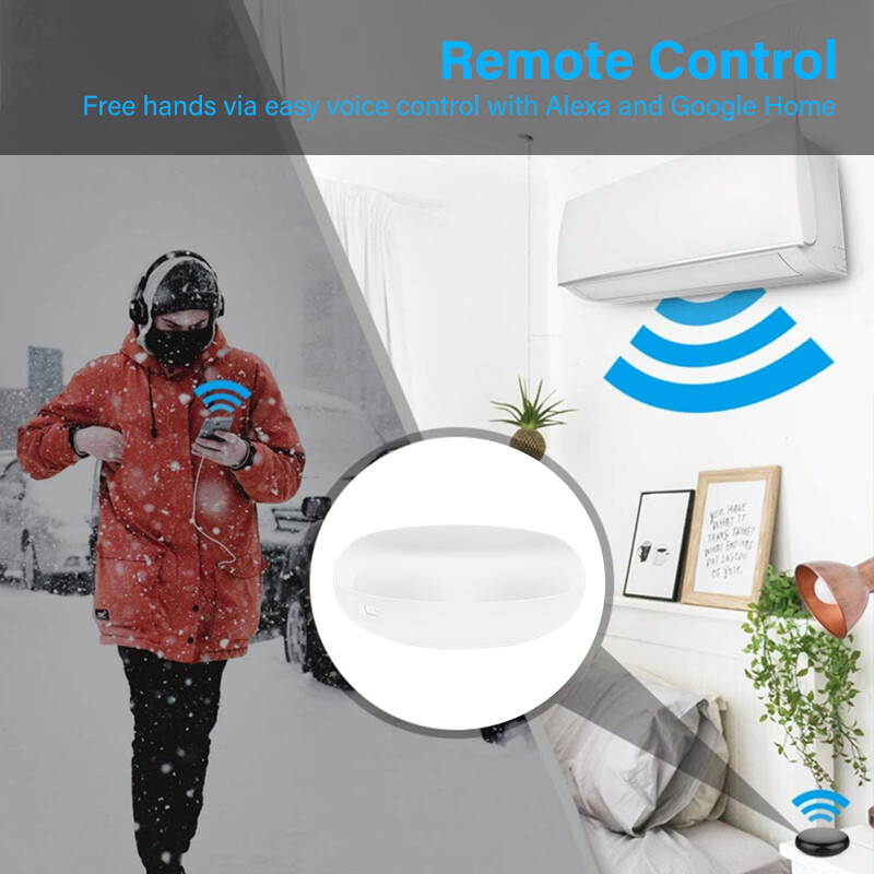 EL style Smart Wireless WiFi-IR Remote Controller Tuya/Smart Life APP WiFi Infrared Remote Controller Air Conditioner TV