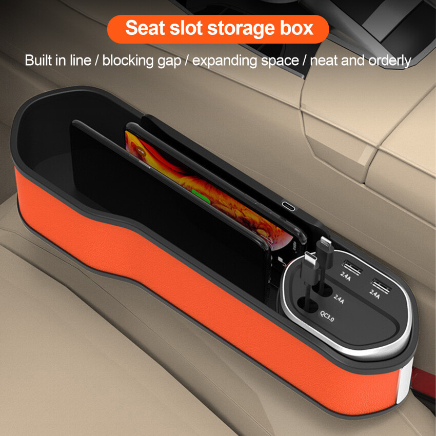 The new car seat slot storage box. the new car seat slot storage box