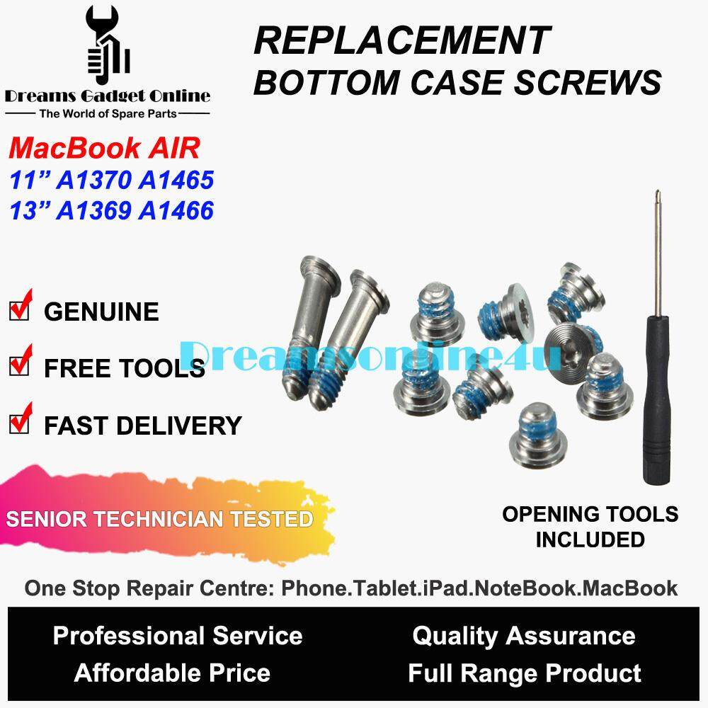 10pcs Bottom Case Screws Set For Apple Macbook Air 11/" A1370 A1369 A1465 A1466
