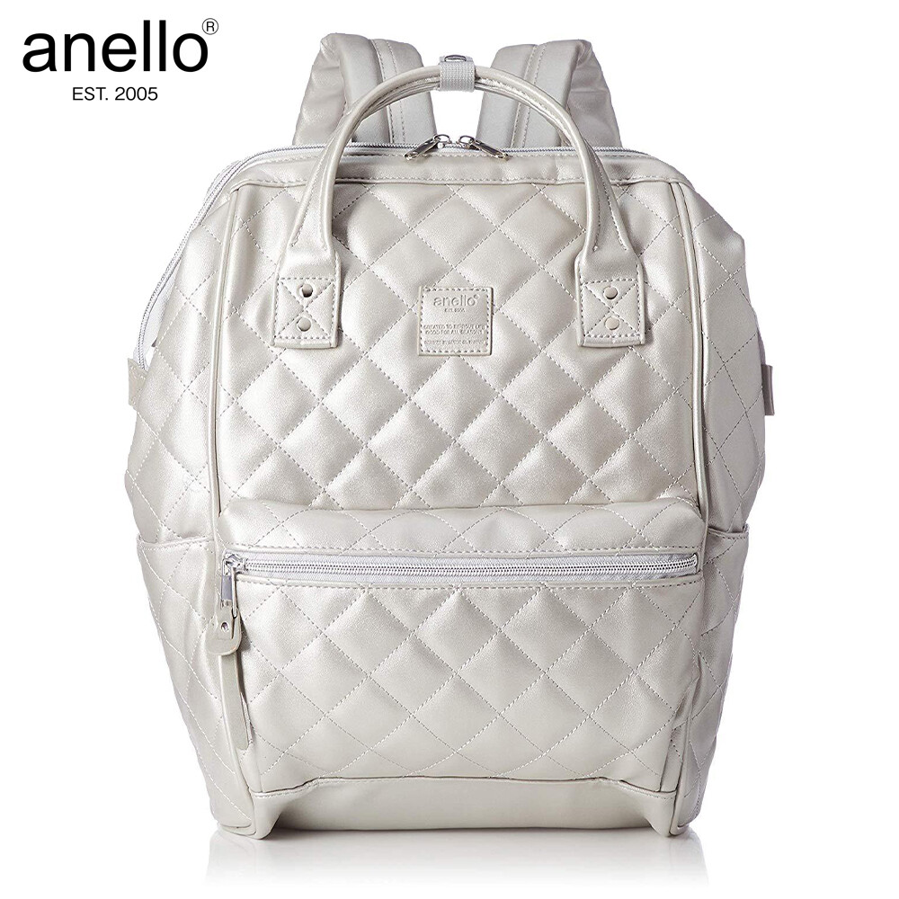 Leather Backpack Large Quilted Backpack Anello Couch Series