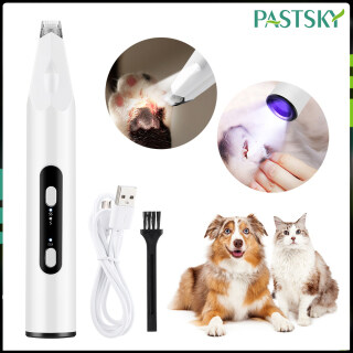 PASTSKY Dog Clippers Pet Hair Trimmers Cordless Pet Grooming Kit for Small Dogs Cat Low Noise USB Rechargeable Electric Clipper Shaver with LED lights thumbnail