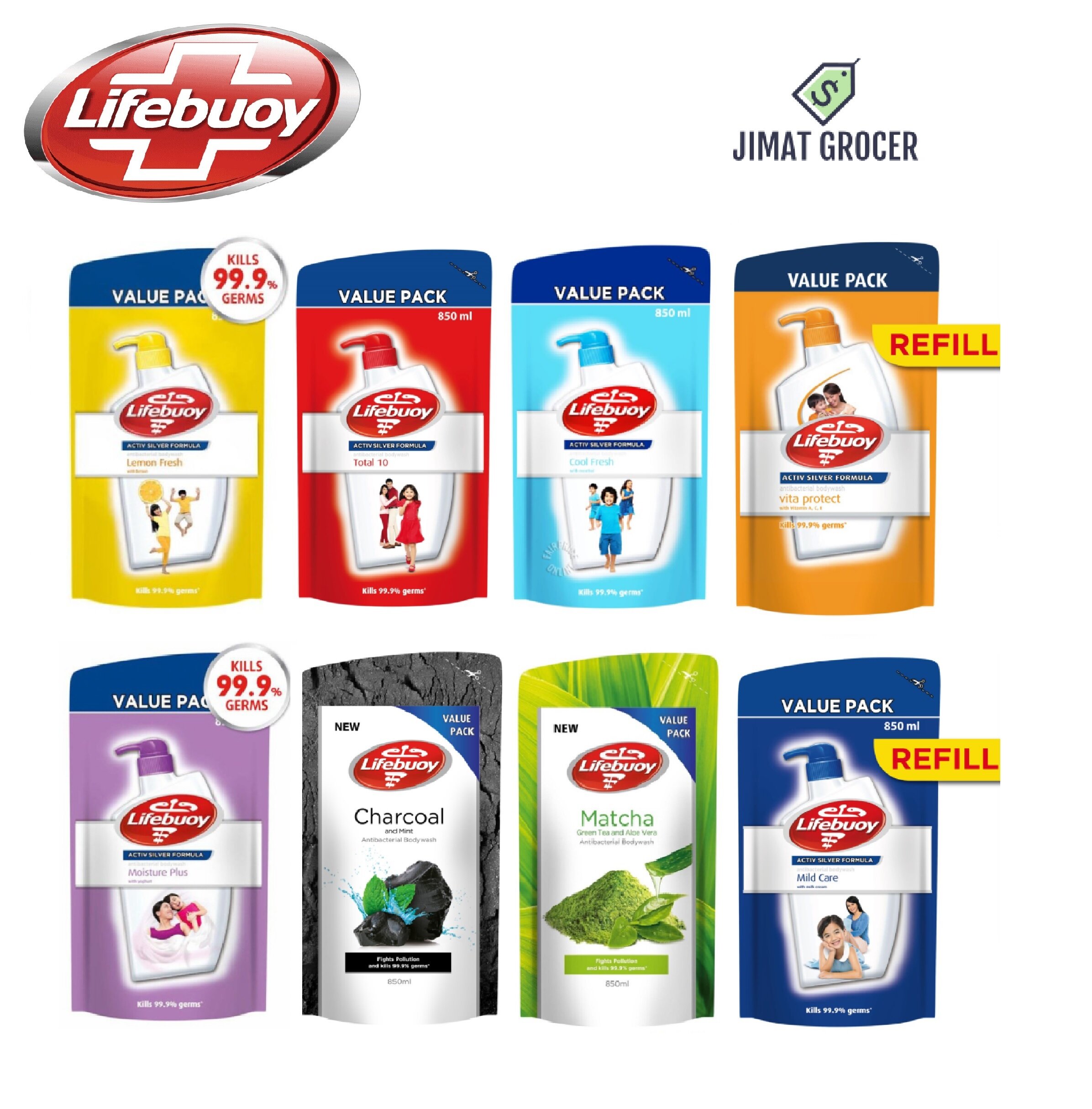 Lifebuoy Shower Gel Refill 850ml Lazada