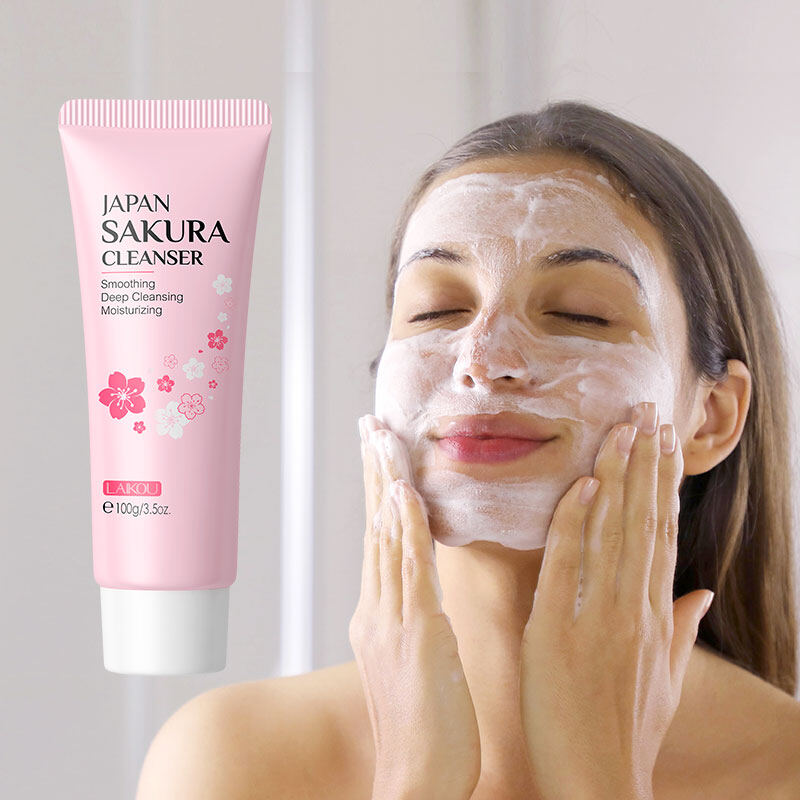 LAIKOU Sakura Foam Cleanser Whitening Face Wash Deep Cleansing 100g