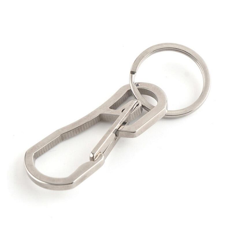 Titanium Alloys Heavy Duty Carabiner Keychain Quick Release Hooks With