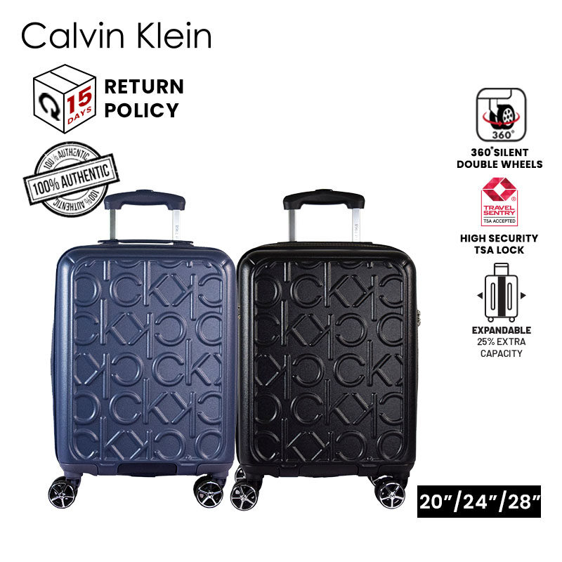 Calvin Klein Expandable 8 Wheel Spinner Hard Case CK 854 BIG MONOGRAM Lazada