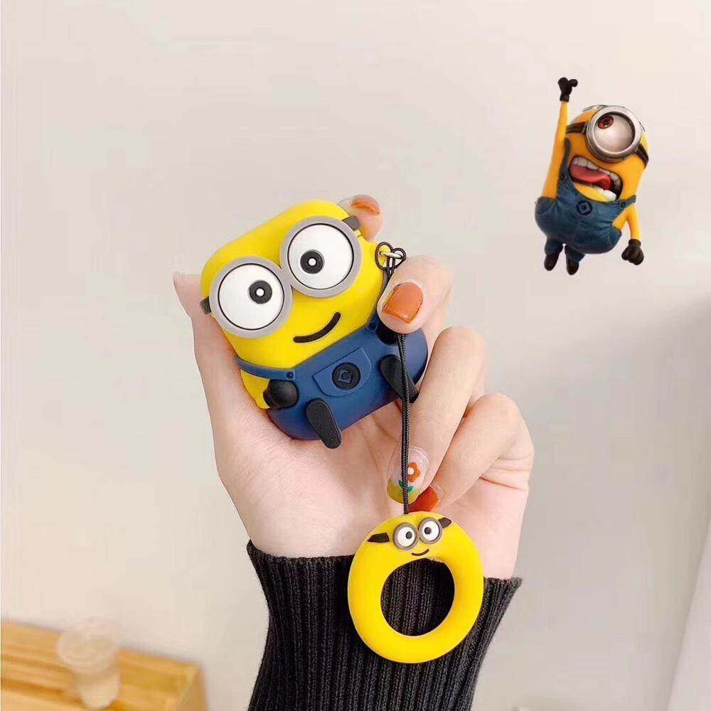 Cute 3D Big Eyes Wireless Bluetooth Earphone Case for Apple AirPods Pro 2 Soft Silicone Shockproof Cover for AirPods 3 2 1 Charging Box Accessories