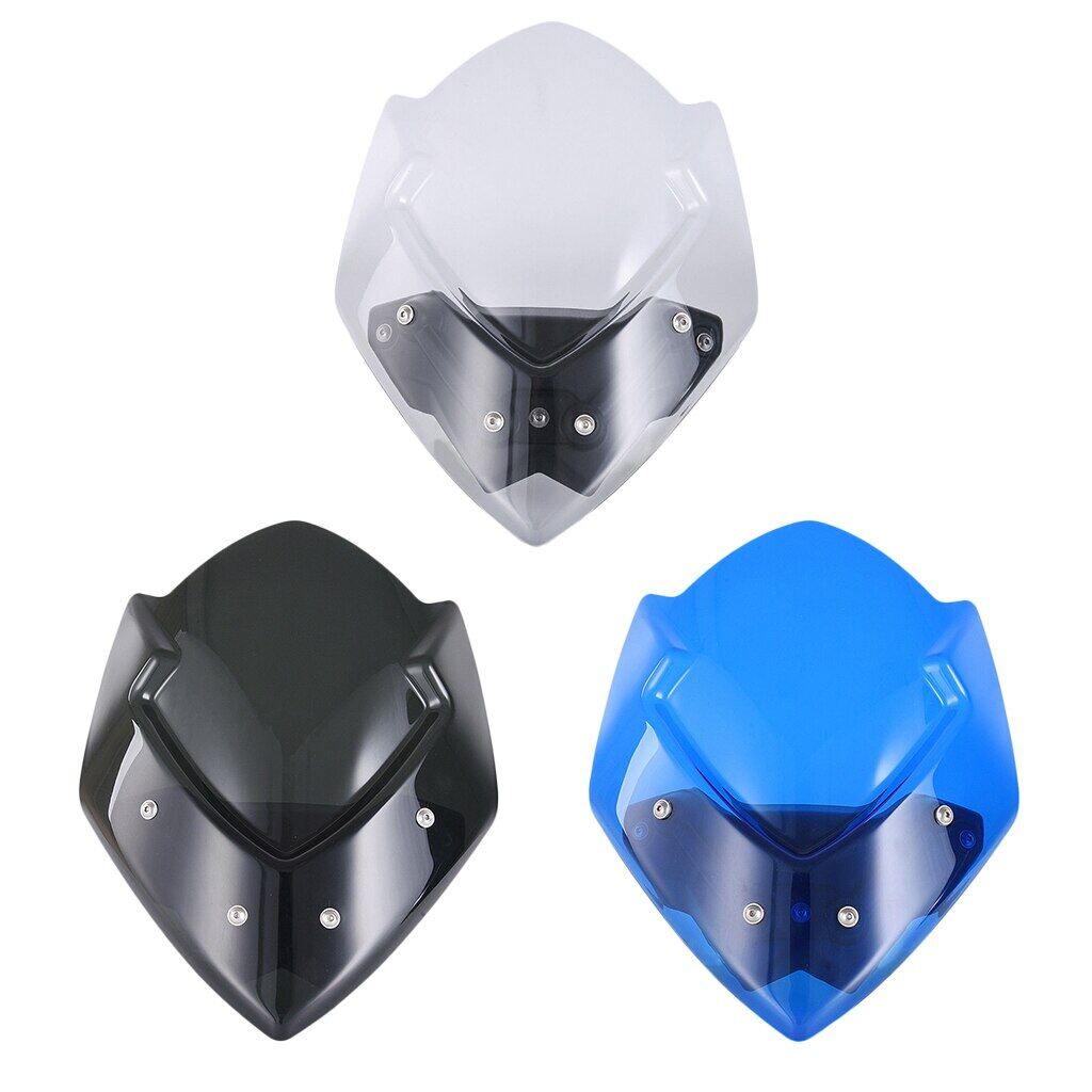 Allotmark Kính Chắn Gió Xe Máy GSXS1000 ABS Kính Chắn Gió Lá Chắn Màn Hình Đối Với Suzuki GSX-S1000 GSXS 1000 2016 2017 2018 2019 GSXS1000 Gió Làm Lệch (Khói/Khói Sáng/Xanh Dương)