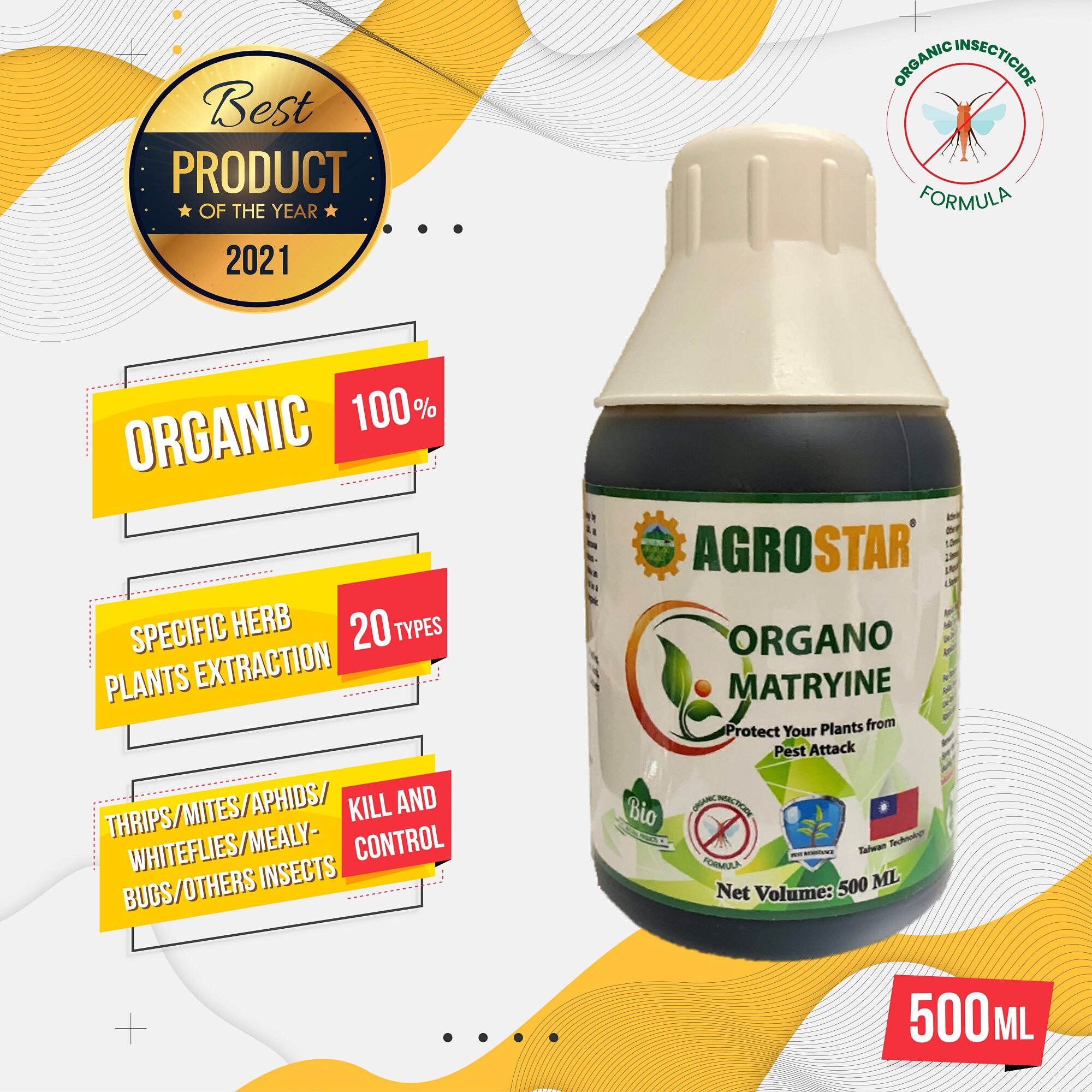 AGROSTAR Organo Matryine AGROSTAR Effective Organic Insecticide suitable for Vegetable
