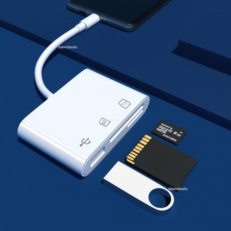 Kebidumei đa chức năng Loại-C Adapter TF SD Đầu đọc thẻ nhớ OTG adpter USB đầu đọc thẻ Loại C