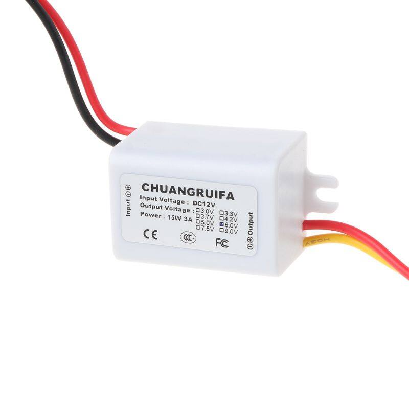 Bộ Chuyển Đổi DC Chống Nước Mới 1 Cái, Mô-đun Cấp Nguồn 12V Hạ Xuống 6V 3A 15W