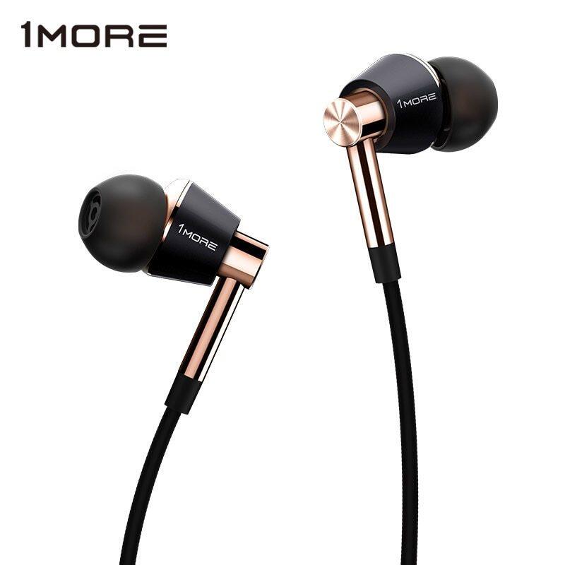 Original 1MORE E1001 3.5mm Triple Driver In-Ear Earphone with Microphone Earbuds for iOS / Android Xiaomi Mi Redmi phone Mp3 Singapore