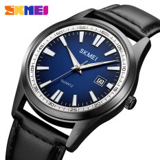 Nhãn hiệu Skmei thời trang nam Thạch anh hoàn chỉnh lịch đồng hồ cho doanh nhân nam thường ngày dây da xem