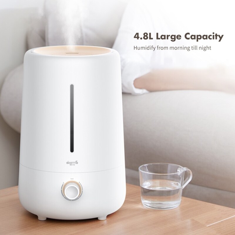 Deerma F426 Cool Mist Air Humidifier 4.8L Larger Capacity Aromatherapy Air Purifier Humidifier Low Noise For Bedroom Office Singapore