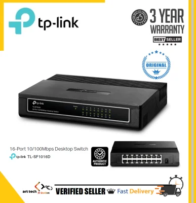 TP-LINK 16-Port 10/100Mbps Desktop Network Switch - TP LINK TL-SF1016D