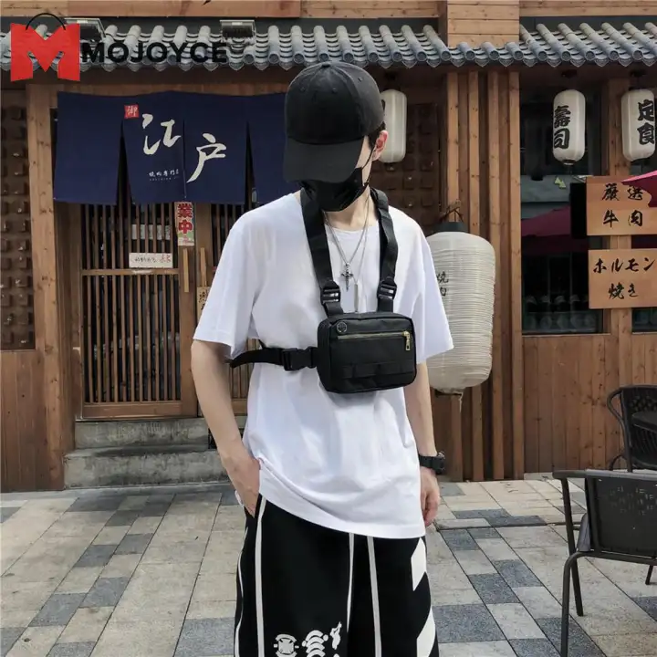 Oxford Men Women Oxford Chest Bags Hip Hop Streetwear Pouch Waistcoat Packs