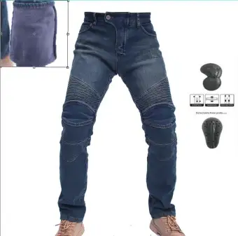 motorcycle riding blue jeans