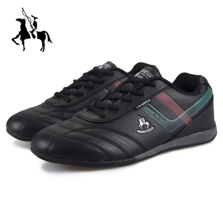 black breathable trainers
