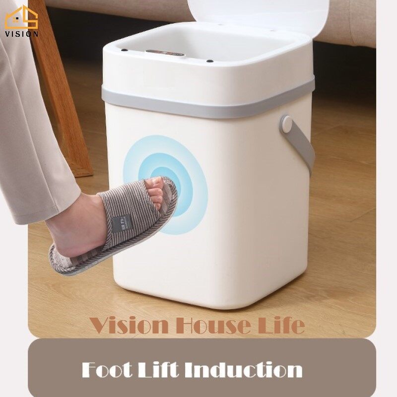 Thùng Rác Tự Động Cảm Ứng Thông Minh Tầm Nhìn Thùng Rác Thông Minh Không Chạm, Thùng Rác Cảm Biến Tự Động Cảm Biến Thông Minh Thùng Rác Phòng Ngủ Phòng Khách Gia Đình, Lưu Trữ Thùng Rác Nhà Bếp Thùng
