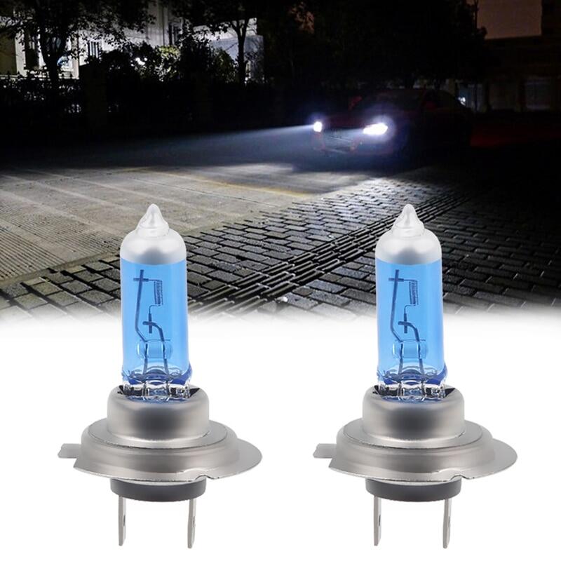 2 chiếc h7 halogen bóng đèn ô tô 12v 55w bóng đèn halogen 6000k sương mù bóng đèn halogen ô tô đội đầu đèn ánh sáng 12v kiểu dáng xe