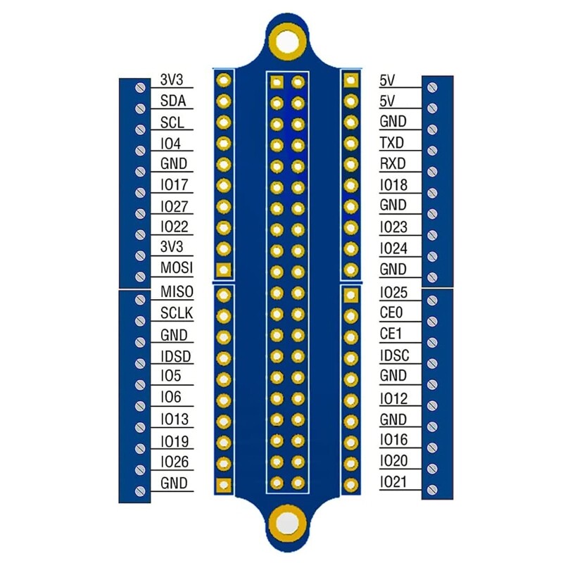 【New Arrival】 for Raspberry Pi Micro GPIO Terminal Block Breakout Board Module Expansion Board Micro Connector for Raspberry Pi 4B/3B+