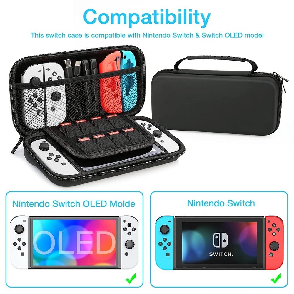 Ốp Cho Nintendo Switch Hộp Đựng Du Lịch Cứng Di Động Bảo Vệ Mô Hình OLED Túi Đựng Cho Nintendo Switch Phụ Kiện Bảng Điều Khiển