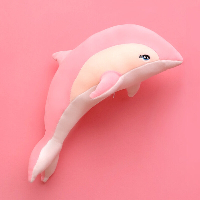 【ELALA】Dolphin Doll Plush Toy Dolphin Doll Cute Marine Creature Plush Pillow Gift for 4-years and Above Birthday Gift For Girls