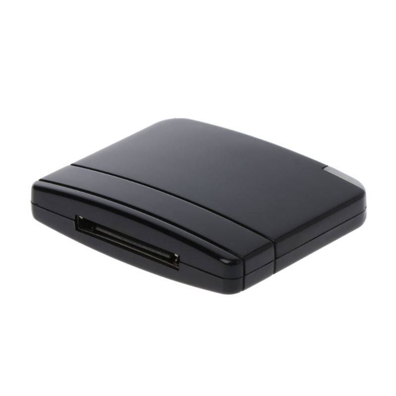 30 Pin Bộ thu nhạc A2DP tương thích Bluetooth Bộ điều hợp âm thanh Tương thích với điện thoại cho iPod, Đen trắng