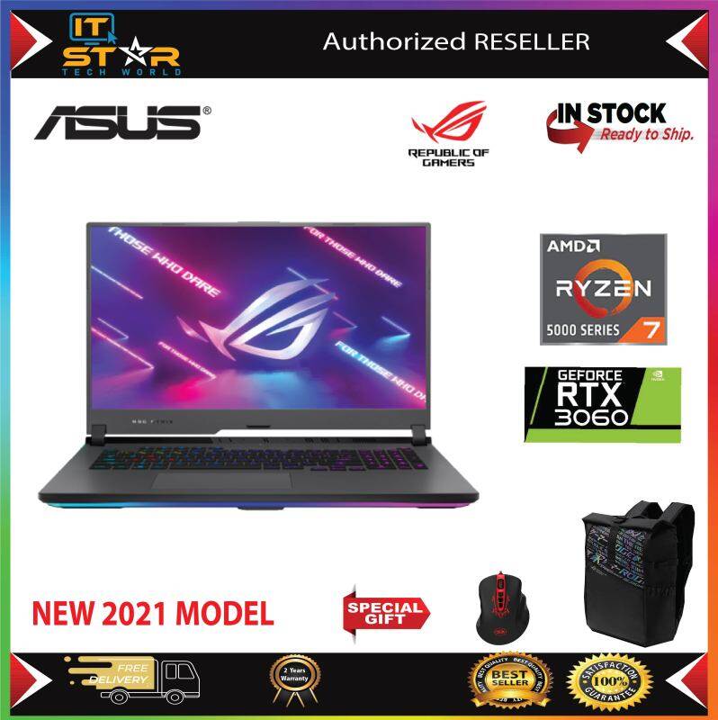 Asus ROG Strix G15 G513Q-MHN173T | Ryzen 7 5800H | Ram 16GB,Ssd 512GB, RTX3060 6GB |Gaming laptop 15.6 144Hz Malaysia