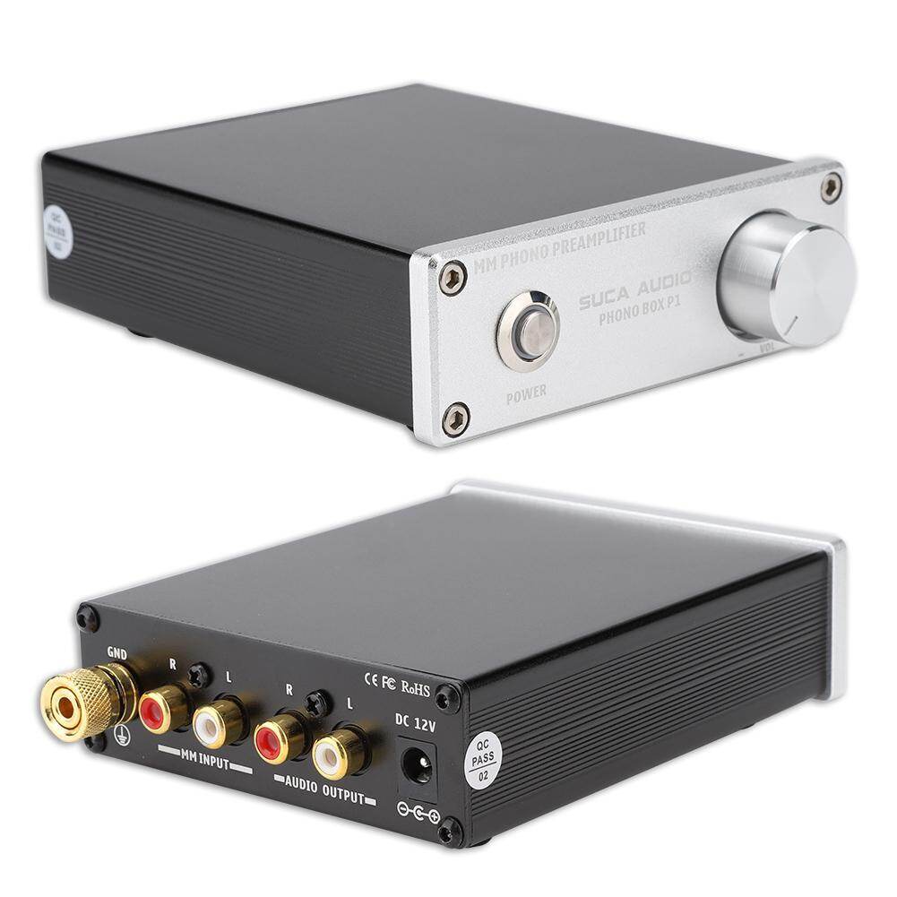 Gold-plated for rca input output phono box p1 mm record player amplifier 110-240v