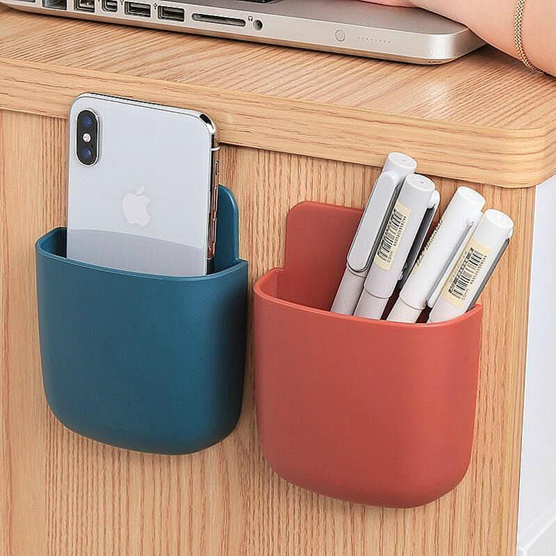 Perforated Free Wall Mounted Storage Box Multifunctional Wall Mounted Bedside Wall Mounted Storage Rack Miscellaneous Storage Basket