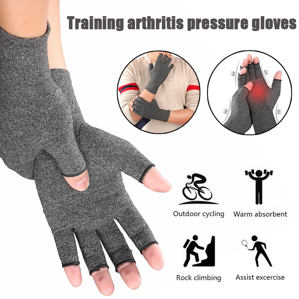 Compression Arthritis Gloves Premium Arthritic Joint Pain Relief Hand Therapy Open Fingers Wrist Guard