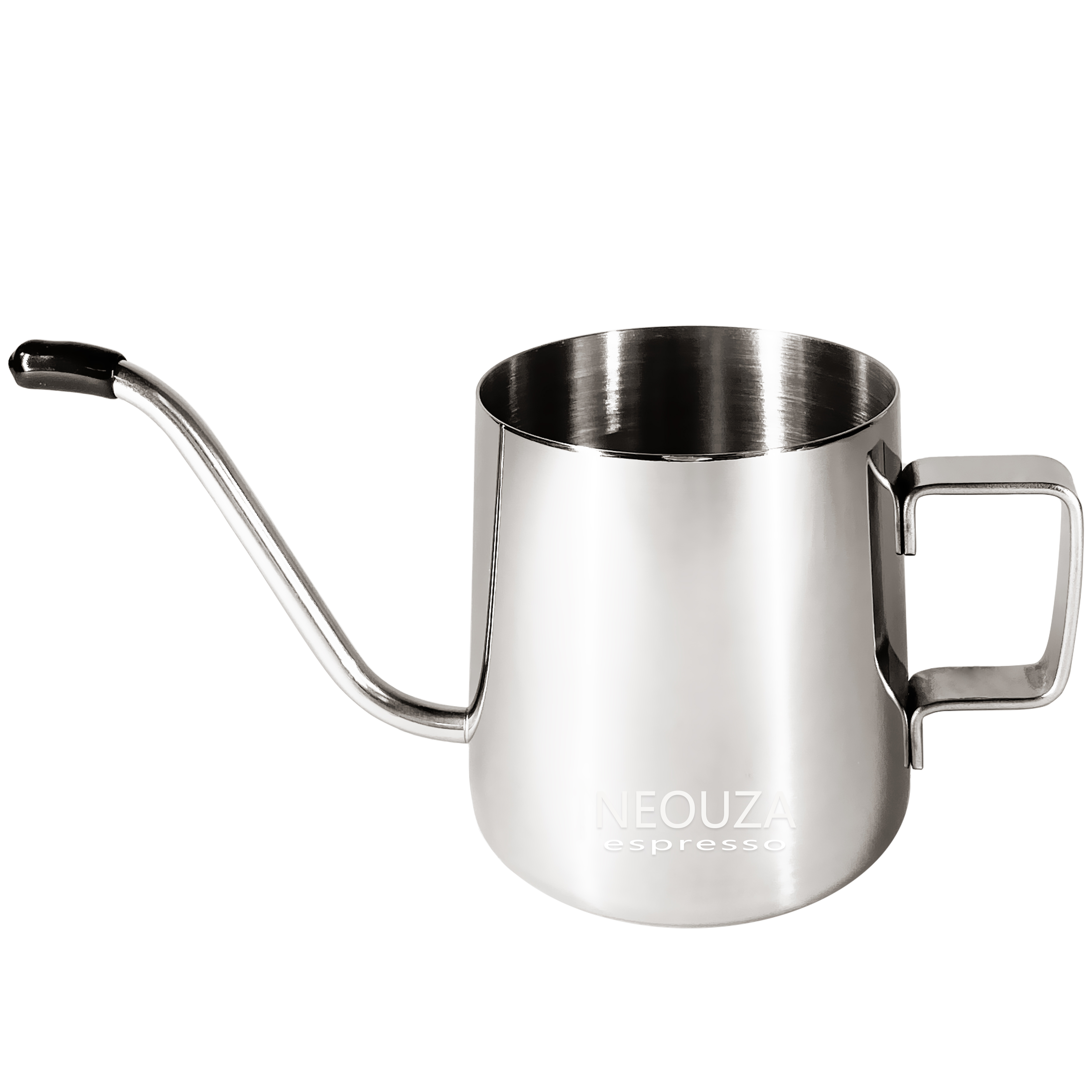 NEOUZA Ấm Pha Cà Phê Rót, Ấm Cổ Ngỗng, Ấm Pha Cà Phê Nhỏ Giọt, Teflon Đen, Thép Không Gỉ 600Ml/250Ml