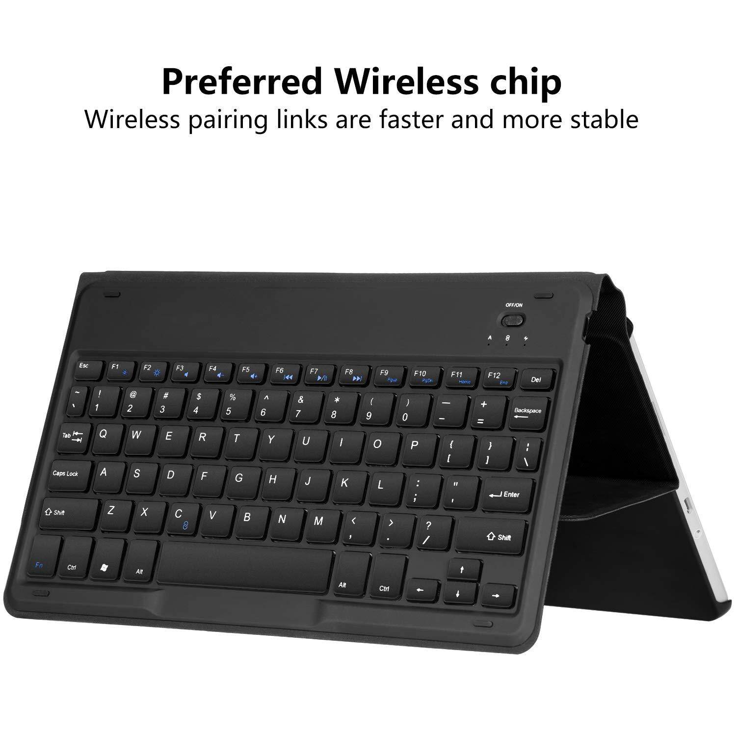 Bàn Phím Bluetooth Cho iPad Pro 12.9 2015/2017 Ốp Bàn Phím, Ốp Lưng Chống Va Đập Chịu Lực Nặng Bảo Vệ Chân Đế Thông Minh Không Dây Cho Apple iPad Pro 12.9 Inch 2015/2017 ,Ipad Pro 12.9 Thế Hệ Thứ 3 2018