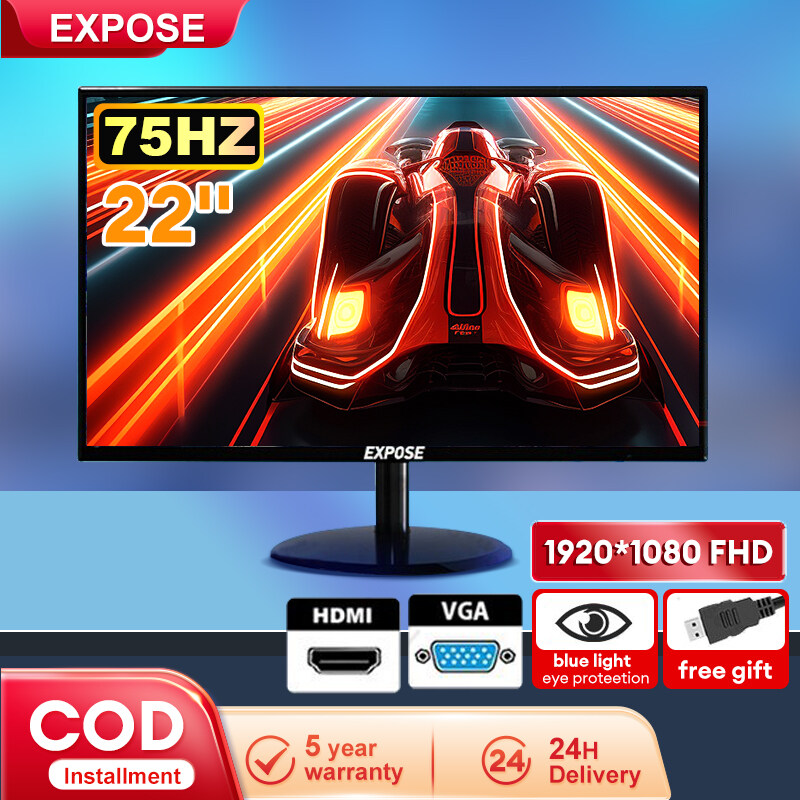 EXPOSE PC Monitor 4k 27 Inch Ips Curved Monitor Gaming 75HZ Wiht