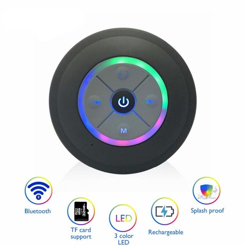 High Quality Wireless Bluetooth Speaker Portable Waterproof Shower Speaker Hands-Free Car For Iphone Ipod Android Phones Mp3