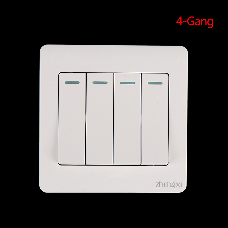 UNI 🔥Hot Sale🔥Wall Switch 1/2/3/4 Gang 1Way Button Wall Light Switch On / Off Push Button
