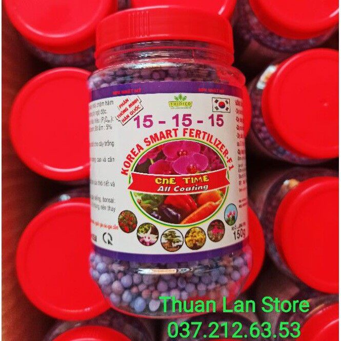Phân tan chậm thông minh hàn quốc 15-15-15 hũ 150g