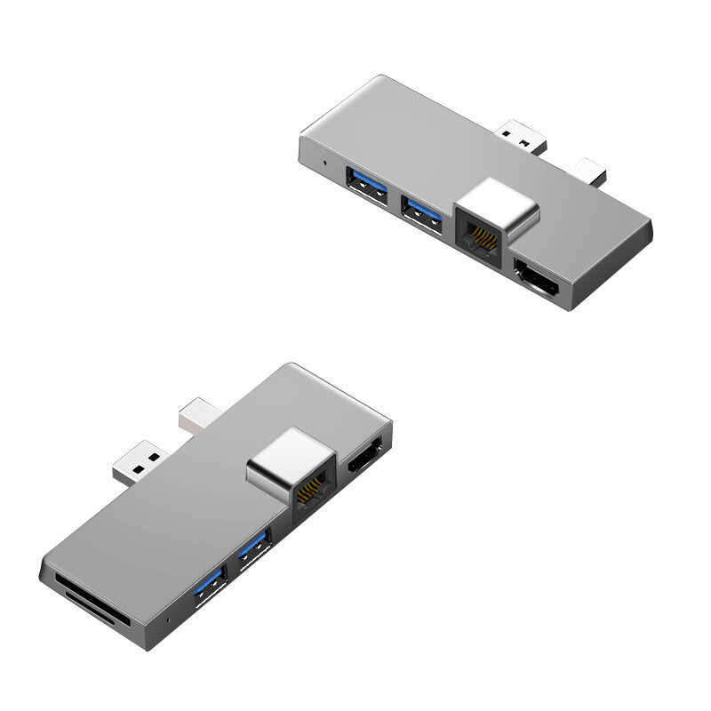 JDB USB-C Hub เหมาะสำหรับ Microsoft Surface Pro 3/4/5, 6-In-1 4K Type-C ...
